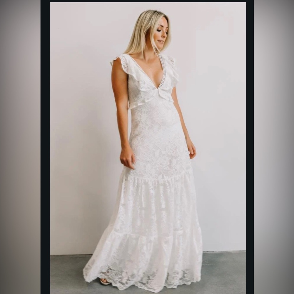 Beautiful white maxi dress